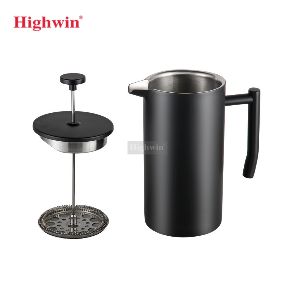 HIGHWIN Factory Wholesale Household French Press Set Stainless Steel French Press Coffee Maker