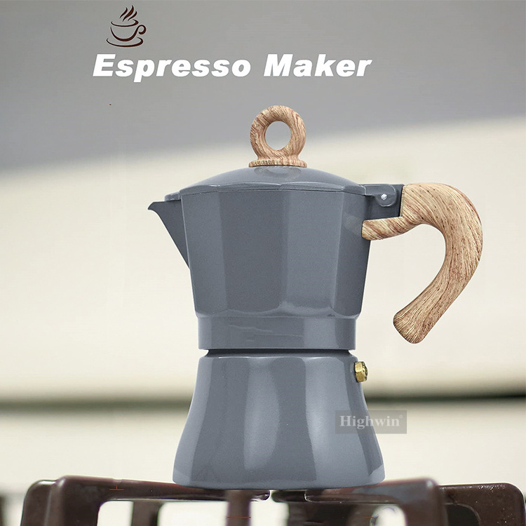 Espresso Coffee Maker Moka Pot Moka Pot 3 Cup 6cup Aluminum Moka Pot