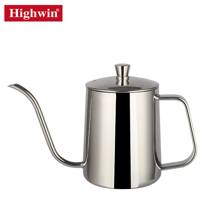 Highwin Home Brewing Gold Painting 304 Stainless Steel Gooseneck Thin Spout Tea Coffee Kettle