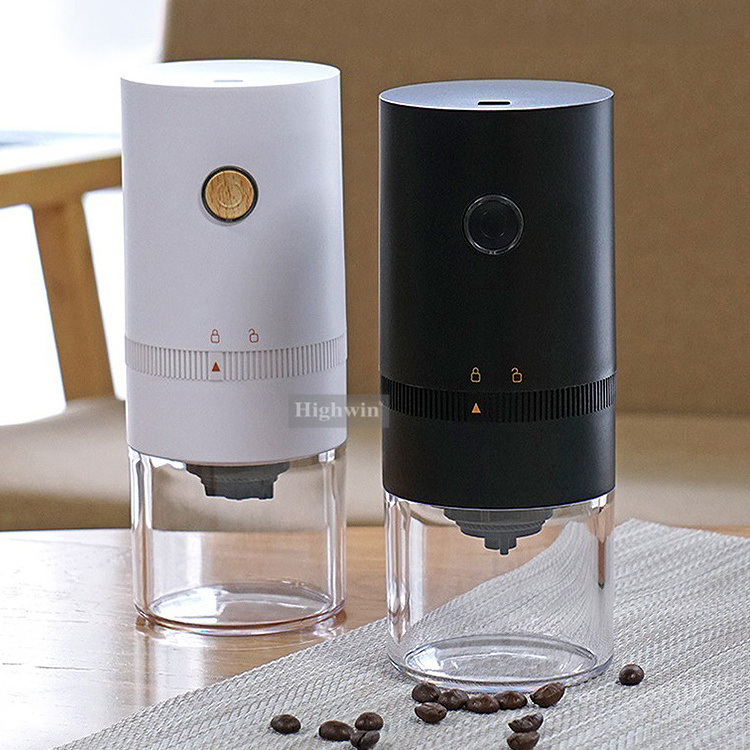 Usb Rechargeable Portable Automatic Adjustable Coarse Fine Ground Coffee Bean Grinder Coffee Grinder Electric