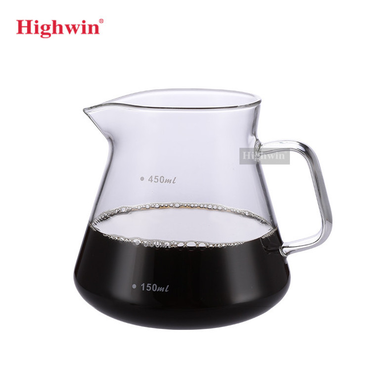 Highwin Glass Coffee Carafe Pour Over Coffee Dripper Coffee Maker