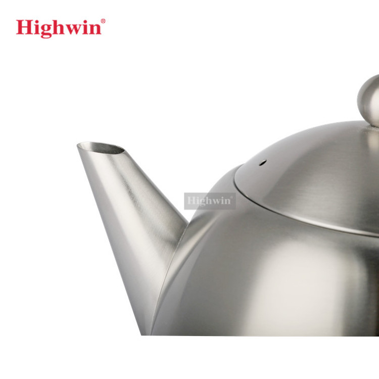 HIGHWIN 500/1000/1750ml Hot Sale Classic Customized 304 Stainless Steel TeaPot