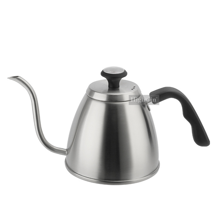 Stainless Steel Manual Pour-Over Coffee Kettle Gooseneck With Thermometer