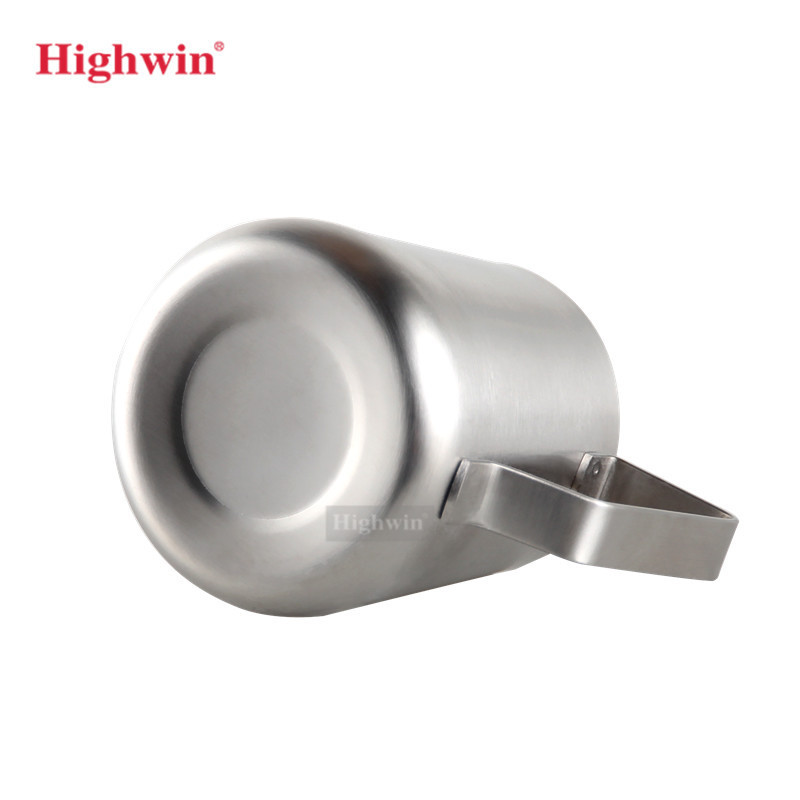 Highwin Factory Commercial High Quality Stainless Steel  Pitcher Cow Shape  Milk Jug with Scale