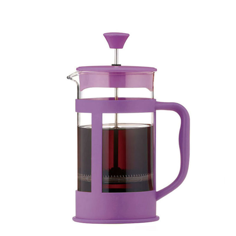 Highwin 8 Cup Black Plastic French Coffee Press Glass Coffee Maker