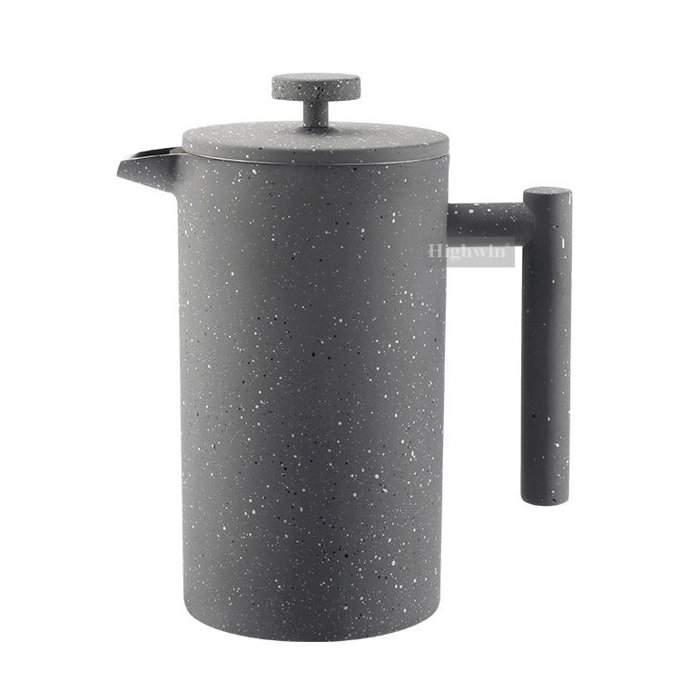 Factory Double Wall Pot  Brew Tea Stainless Steel French Press Coffee Maker To Plunger