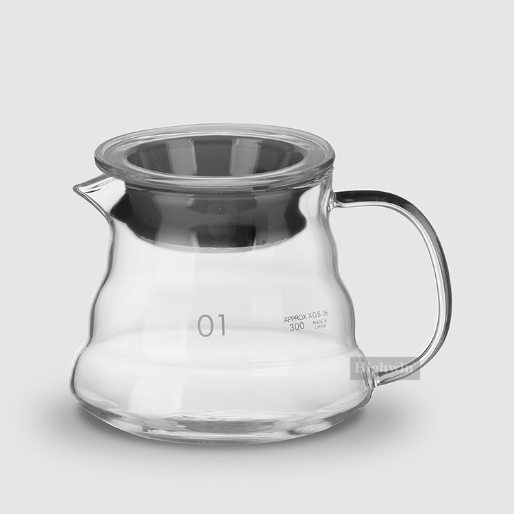 Highwin Borosilicate Clear Glass Rnage Liquid Coffee Drip Kettle