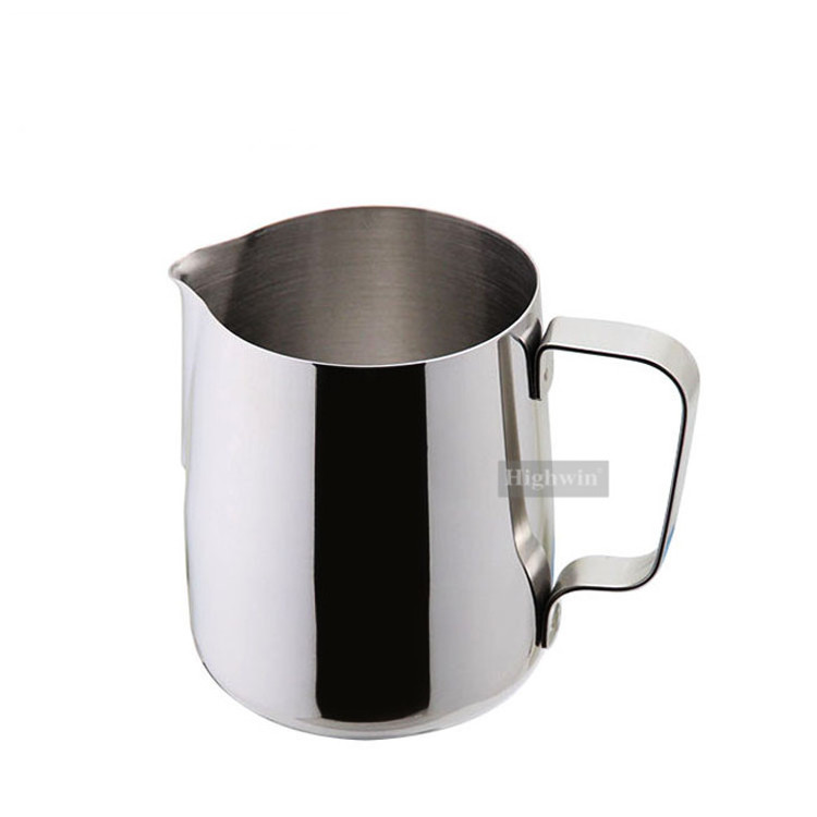 Highwin Factory Commercial High Quality Stainless Steel  Pitcher Cow Shape  Milk Jug with Scale