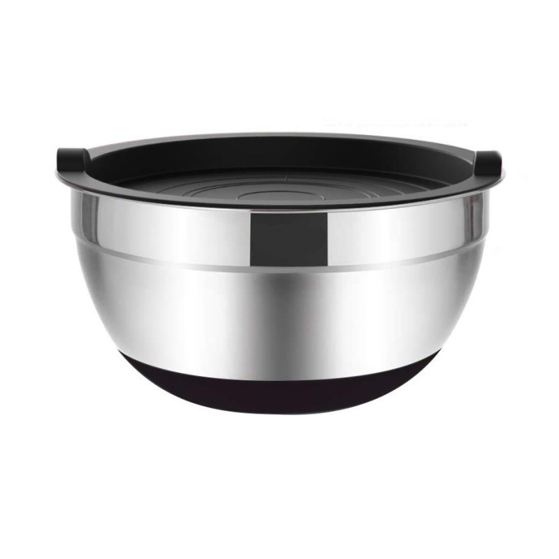 HIGHWIN Stainless Steel Multiple Sizes Salad Bowl Stainless Steel Mixing Bowl Set