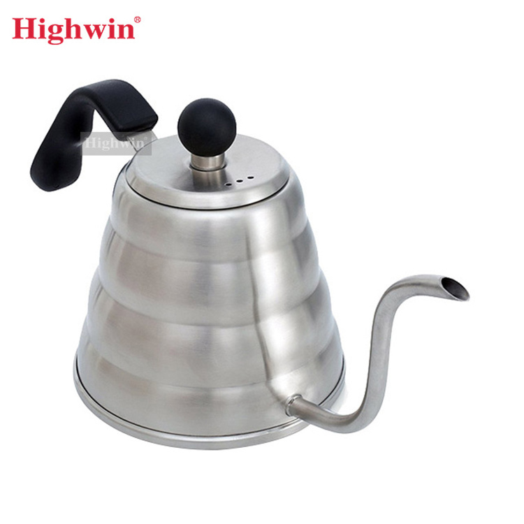 Highwin Stainless Steel Teapot Gooseneck Pour Over Coffee Dripper Kettle