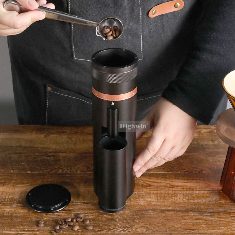 HIGHWIN Large Capacity Rechargeable Coffee Bean Grinder Electric Coffee Grinder