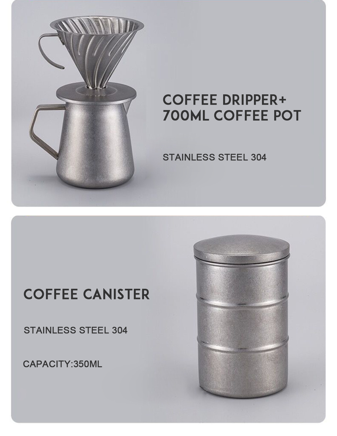 Camping Manual Coffee Grinder Hand Brewed Hand Drip Coffee & Tea Sets