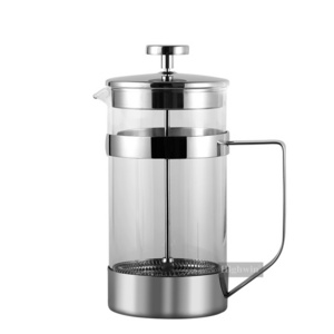 Highwin Heat-Resistant Borosilicate Glass Coffee Press Stainless Steel French Press