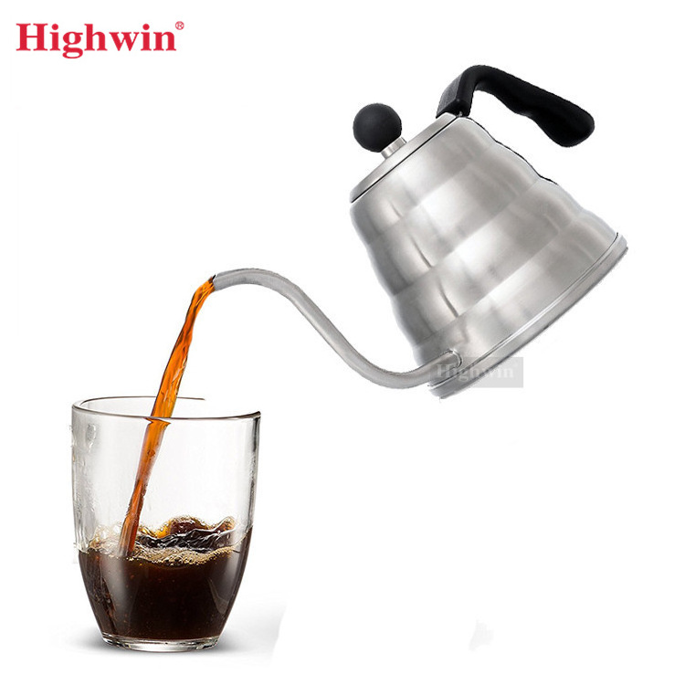 Highwin Stainless Steel Teapot Gooseneck Pour Over Coffee Dripper Kettle