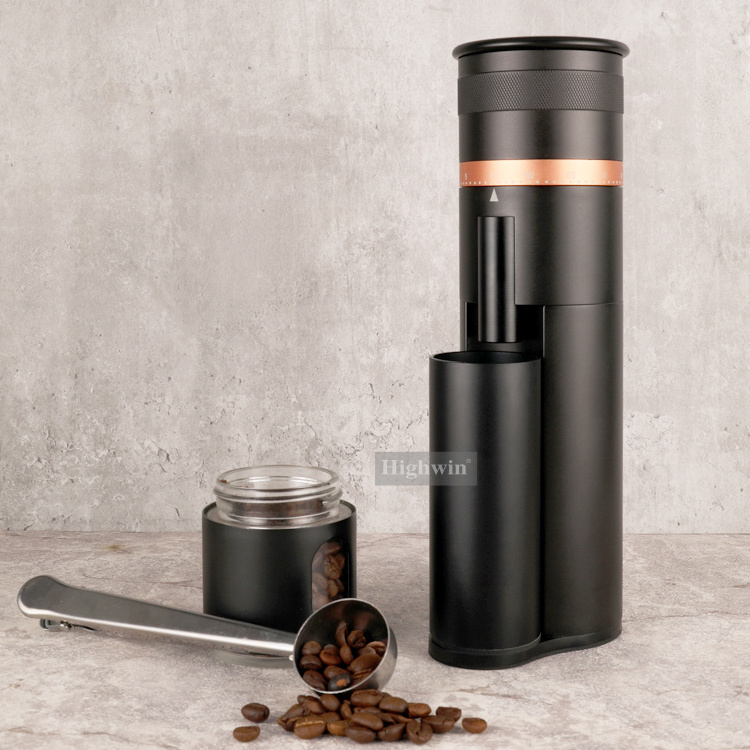 HIGHWIN Large Capacity Rechargeable Coffee Bean Grinder Electric Coffee Grinder