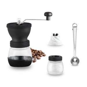 New Release Manual Coffee Grinder Glass Hand Coffee Making Machine