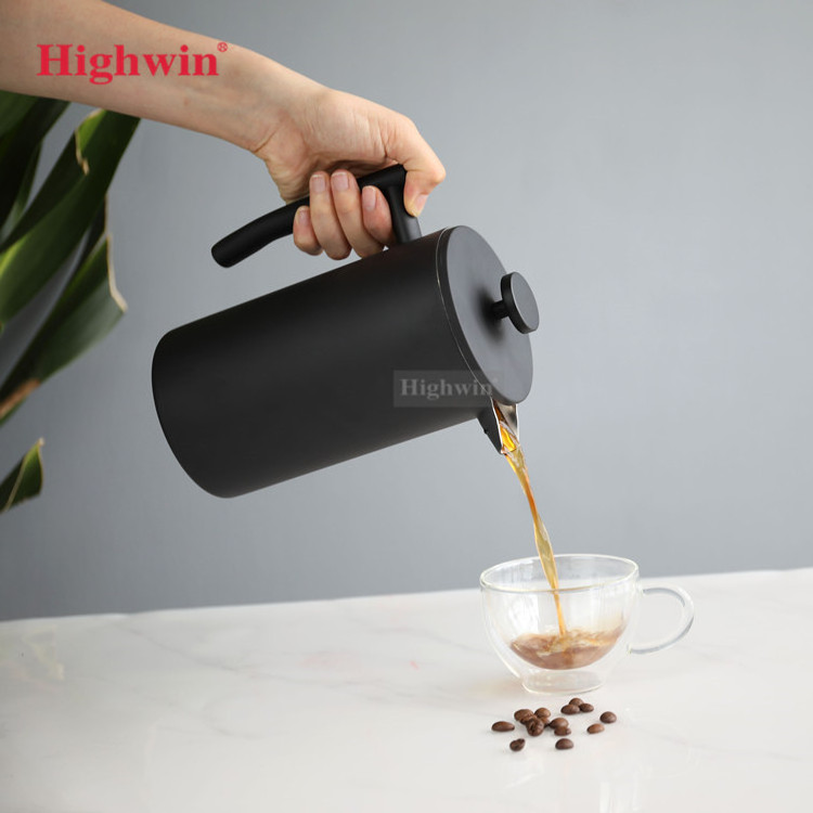 HIGHWIN Factory Wholesale Household French Press Set Stainless Steel French Press Coffee Maker