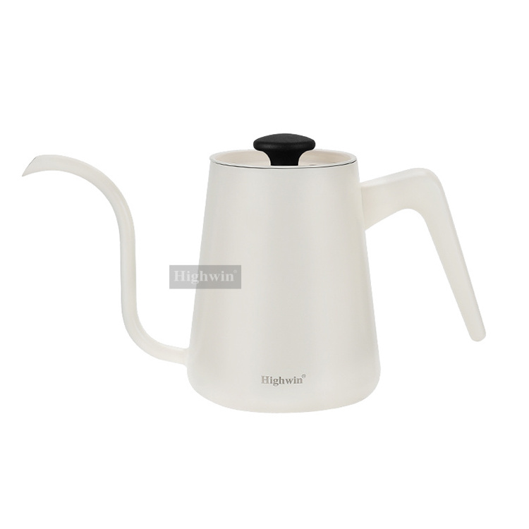 HIGHWIN 600ml Gooseneck Tea Kettle Stainless Steel Pour Over Coffee Kettle