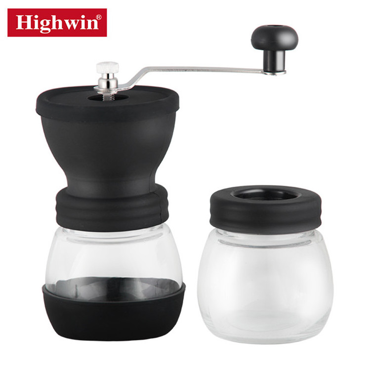 New Release Manual Coffee Grinder Glass Hand Coffee Making Machine