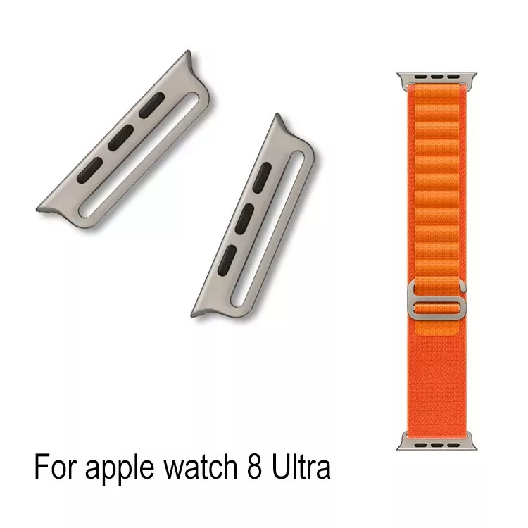 316L Metal Clasp Stainless Steel G hook Adapter Watch Connector for Apple Watch Ultra 8 7 6 Band 49mm Adapter Strap Connector