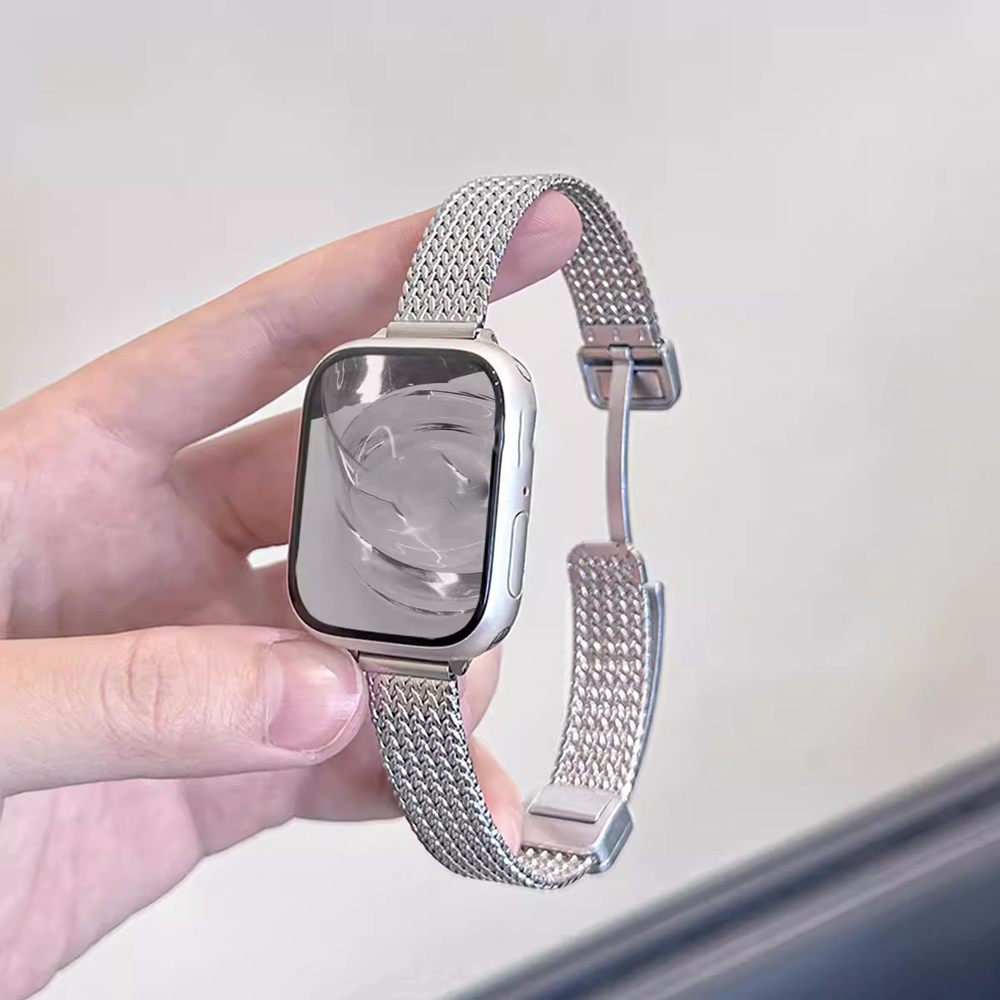 Candy Color Metal Band for Apple Watch Series Ultra 9 8 7 6 5 4 3 2 SE Magnetic Stainless Steel Bands Strap for Apple Watch band