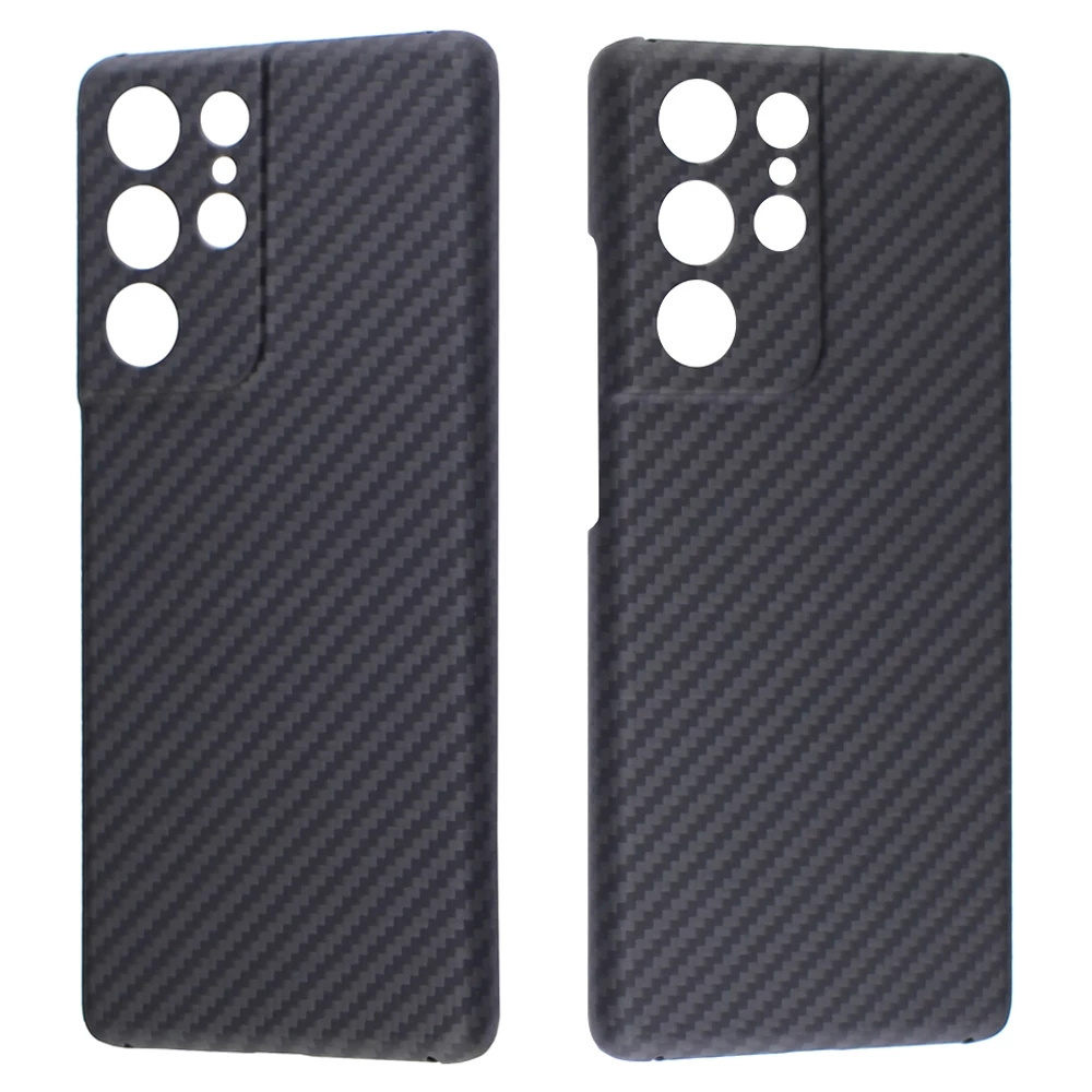 Slim Fit Ultra Thin Super Light Real Aramid Carbon Fiber Mobile Phone Case for Samsung S21 S21 Plus Aramid fiber Case