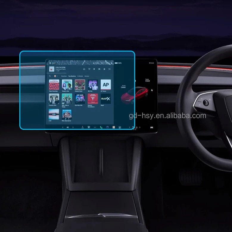 2023 version Tesla Car Navigation 15.4 inch and Rear screen 8 inch Tempered Glass Accessories for Tesla Model 3 Screen Protector