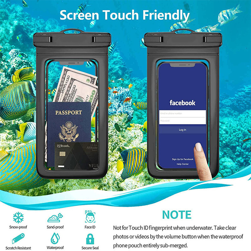 Waterproof Phone Pouch Drift Diving Swimming Bag Underwater Dry Bag Case Cover For iPhone Water Sports Skiing Waterproof Bag