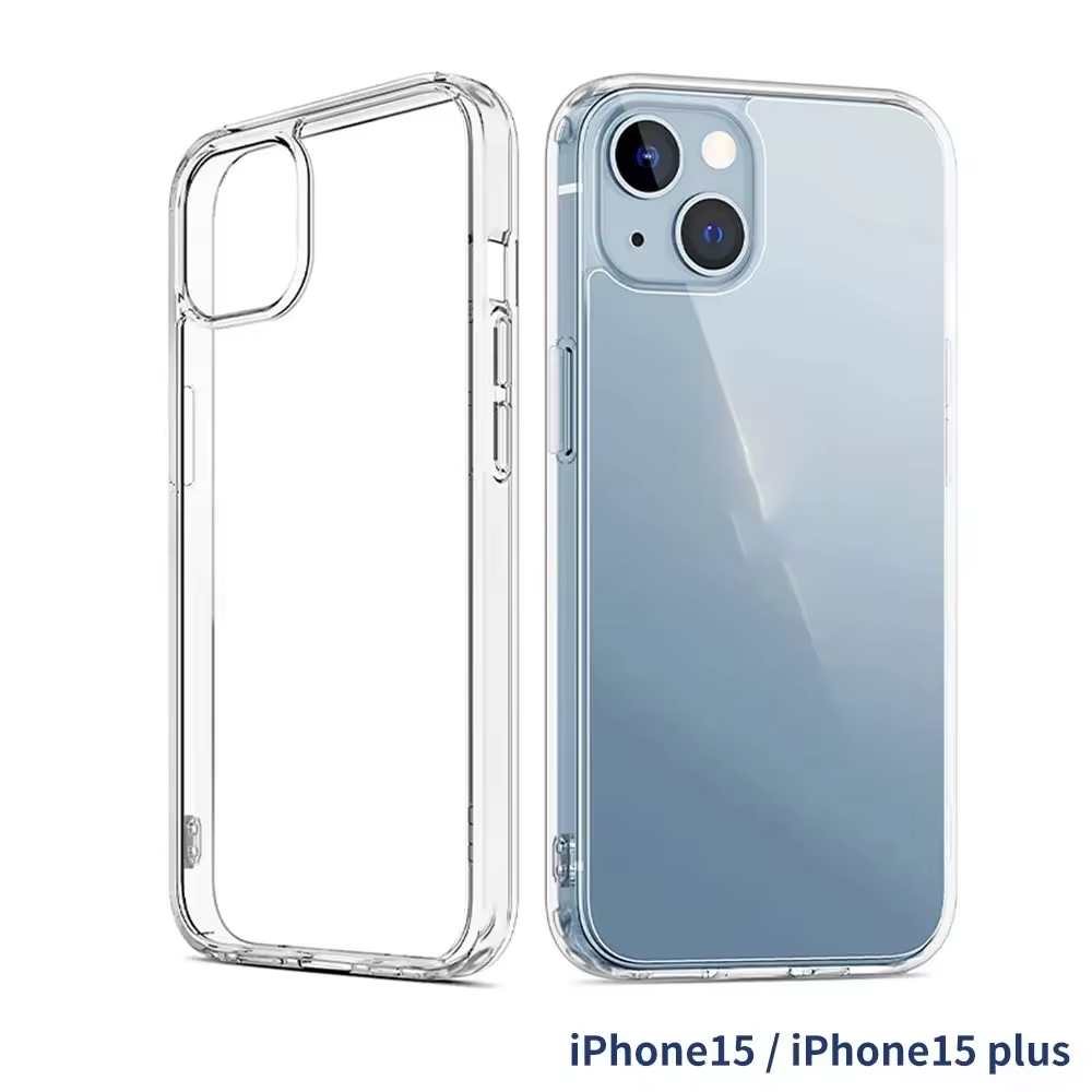 High definition Transparent TPU Phone Case for iPhone 16 15 Pro Max 14 Shockproof Silicone Clear Cover Case for iPhone 15 Case