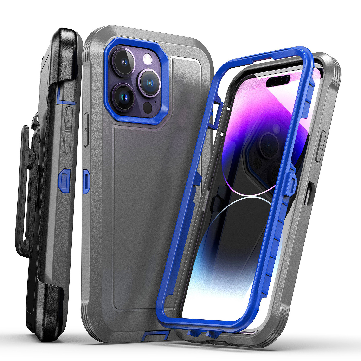 New Design 2023 Heavy Duty Armor Holster Case For iPhone 14 Pro Max Shockproof Shield Clip Phone Case Back Cover For iPhone 14