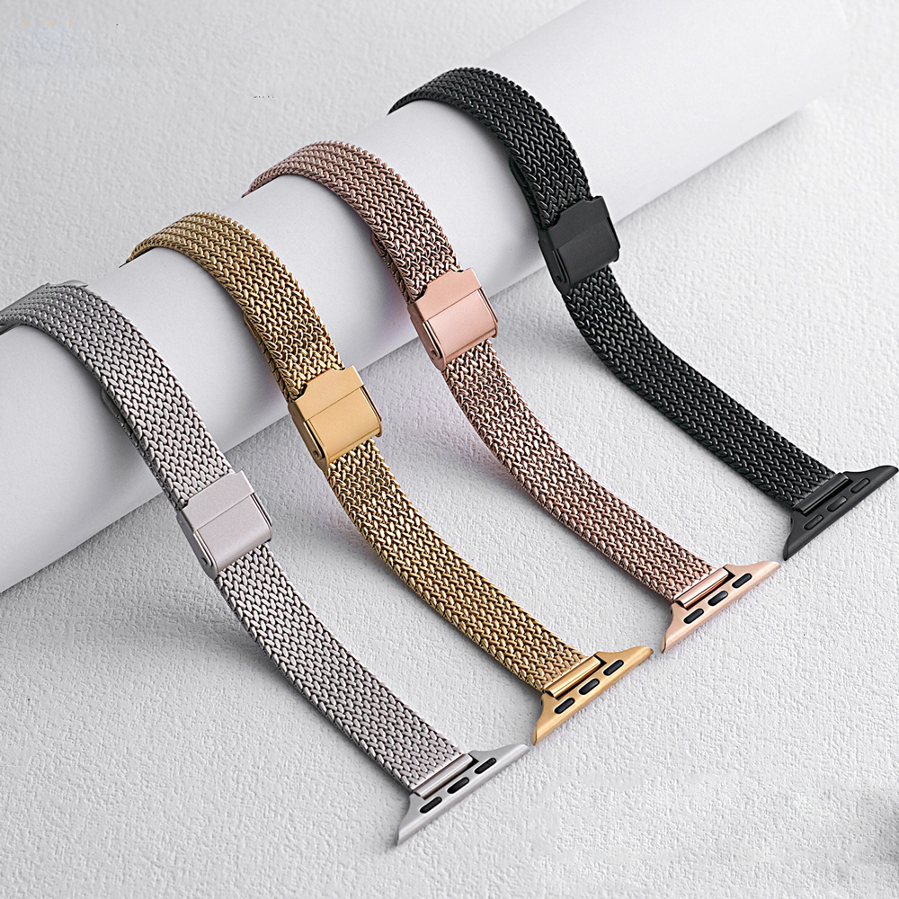 Candy Color Metal Band for Apple Watch Series Ultra 9 8 7 6 5 4 3 2 SE Magnetic Stainless Steel Bands Strap for Apple Watch band