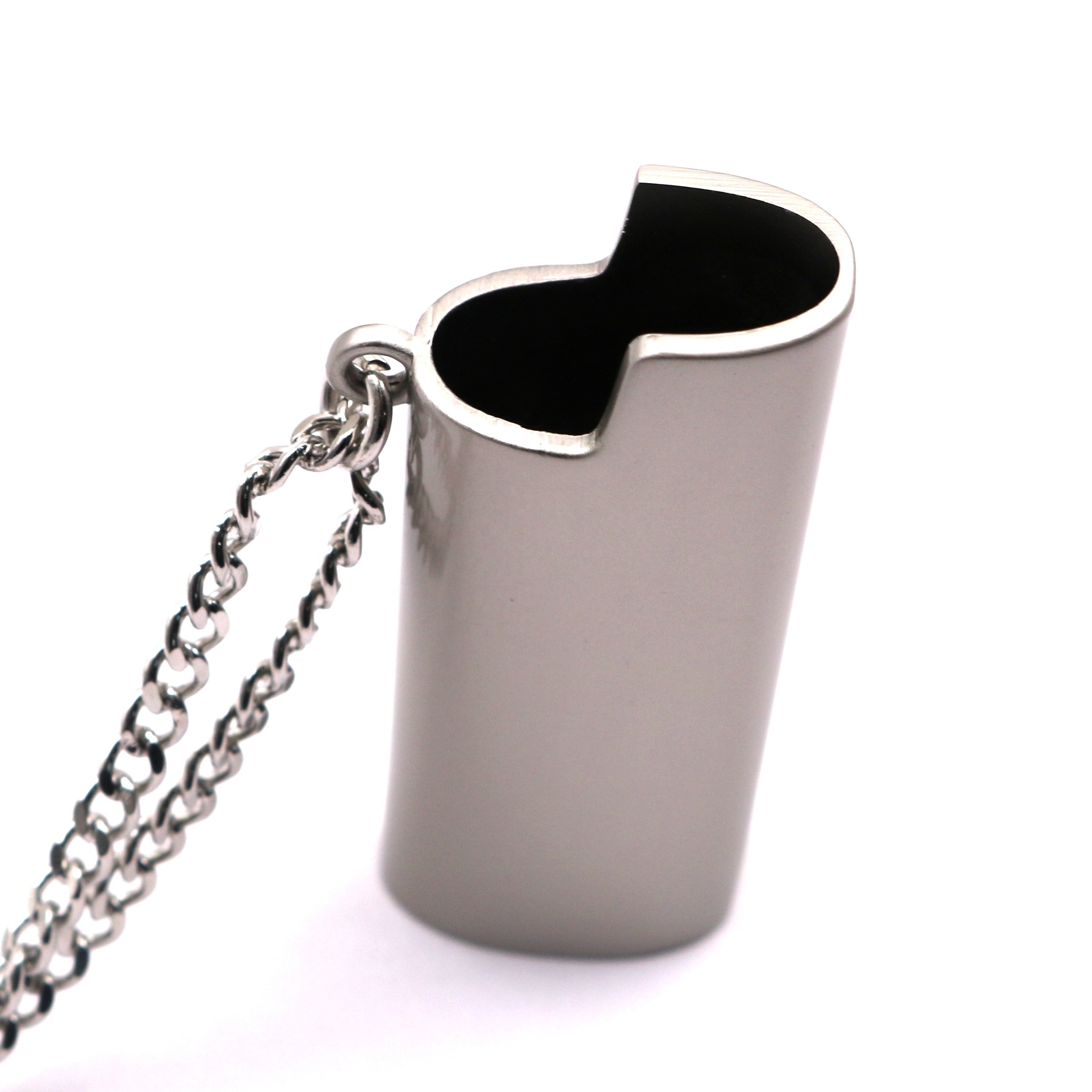 High Quality Custom Silver Necklace Custom With Pendant Lighter Case Sleeve J5 Lighter Case