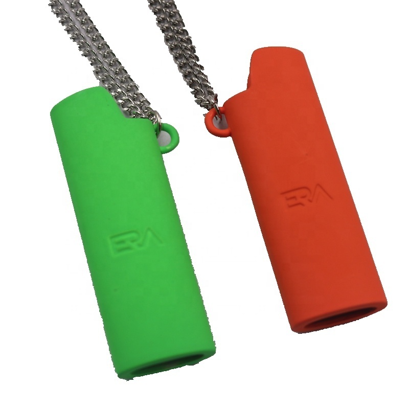 High Quality Custom Colorful Matte Lighter Case Necklace Custom Lighter Case With Pendant