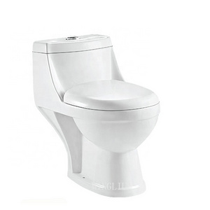 Cheap Bathroom Ceramic Washdown Toilets Sanitary Ware One Piece WC S-trap Toilet Bowl Toilets