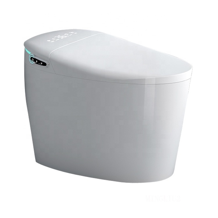 Luxury Foot Flush Smart Toilet With Tank Automatic Toilet Intelligent Smart WC With Remote Control