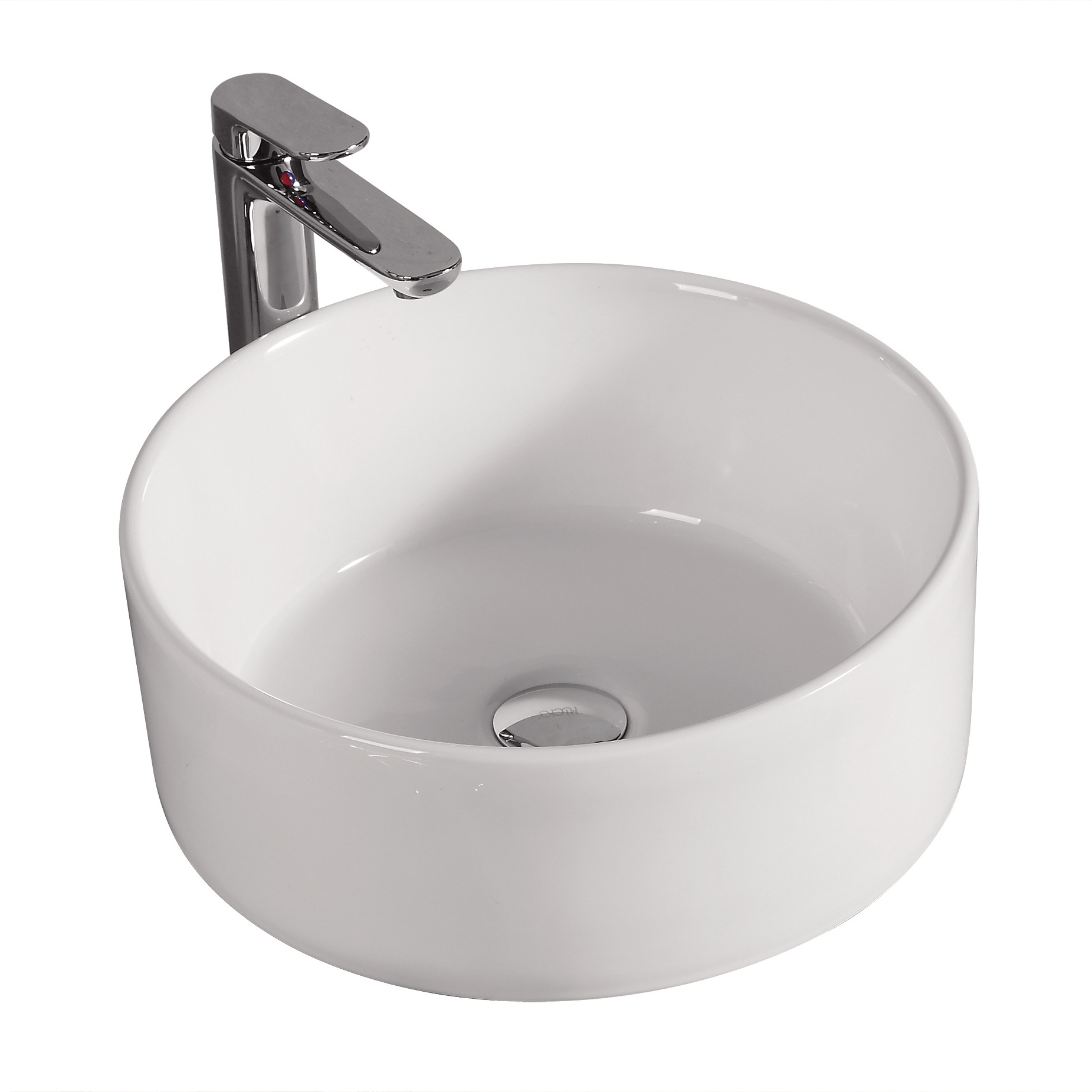 Modern home usage good quality round ceramic white art basin wash basin counter top basin