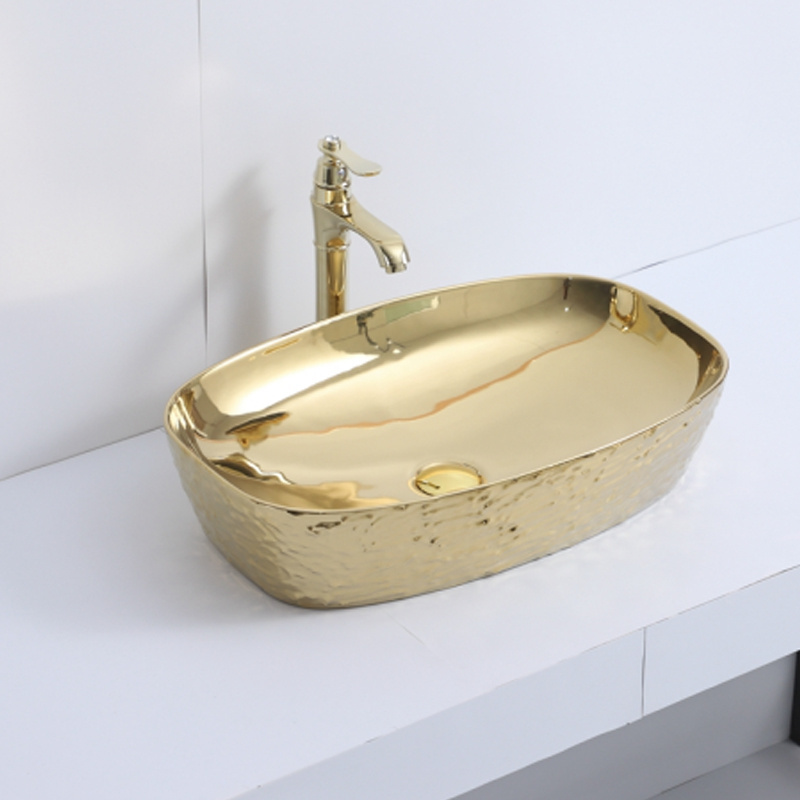 ceramic sink double vanity basin for bathroom caninet factory