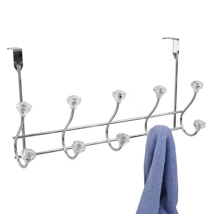 Heavy Duty Door Hanger Robes Hats Clothes Towels Hanging Towel Rack Organizer For Coats