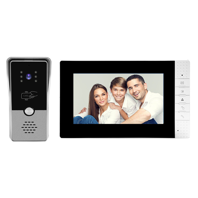 ABE Home Security Video Door Phone Intelligent Villa Door Bell Entry Camera System Doorbells 7 Inch Color Video Door Phone