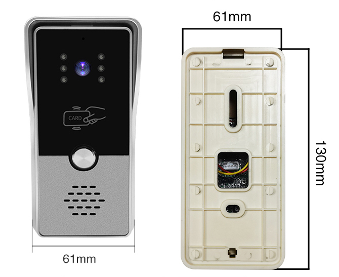 ABE Home Security Video Door Phone Intelligent Villa Door Bell Entry Camera System Doorbells 7 Inch Color Video Door Phone