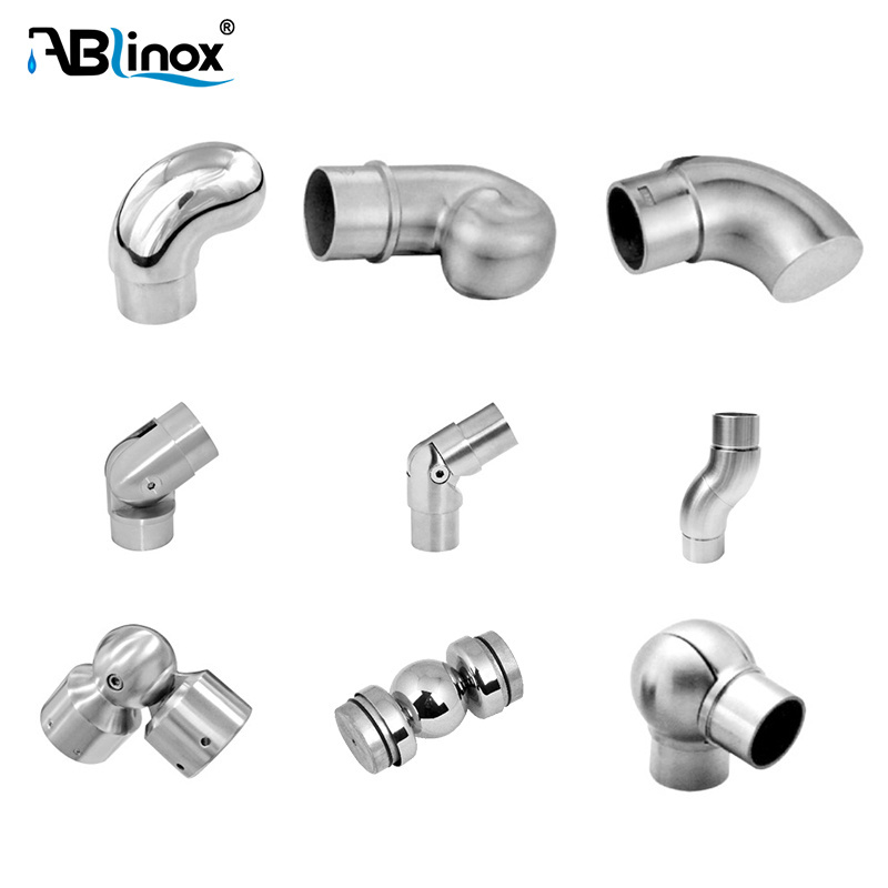 304 316 Stainless Steel Glass Clip Fittings Balcony Glass Railing Clamps Glass Balustrade Clamp Handrail Accessories