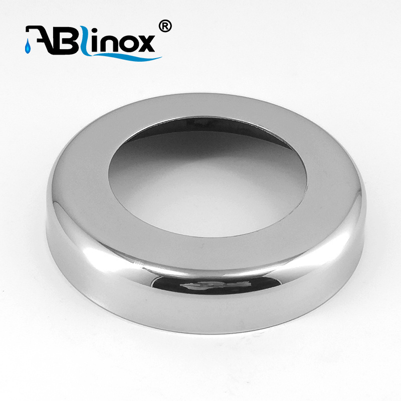 ABLinox 40.2 mm stainless steel hand rail fittings handrail base cover round baluster cover for balustrade railing