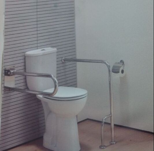 stainless steel grab bar for handicapped toilet handrail