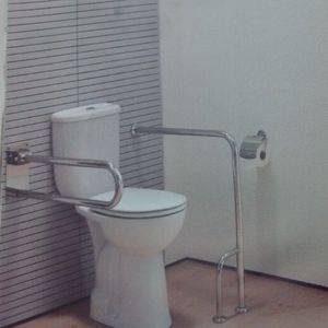 stainless steel grab bar for handicapped toilet handrail