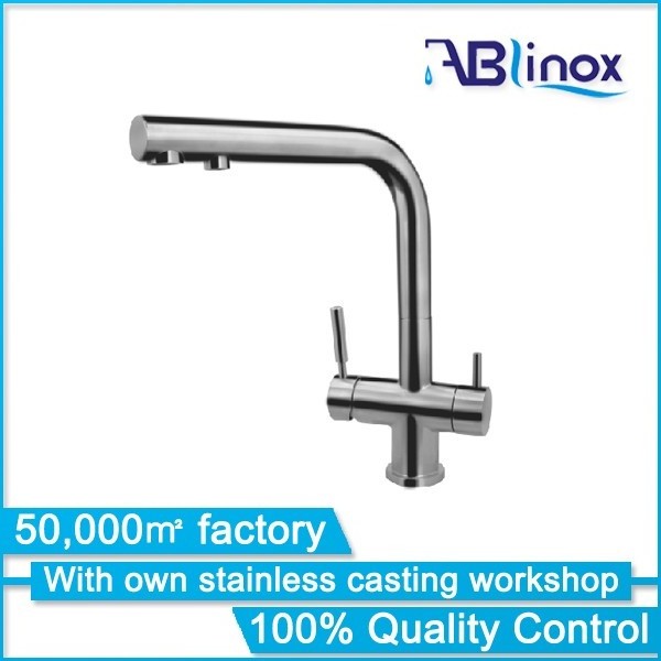 America hot sale 3 way tap mixer kitchen water tap designer faucet water filter purifier flexible kitchen faucet