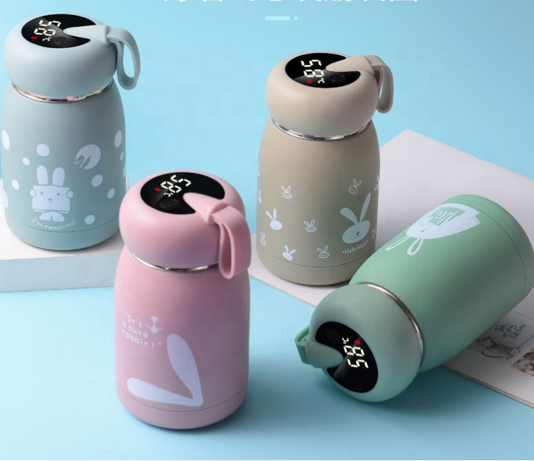 Thermos mug smart temperature measurement color change display temperature water cup couple creative children student gift cup