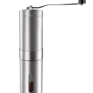 Hand Coffee Grinder with 304 Stainless Steel burr Stainless Steel Coffee Mill