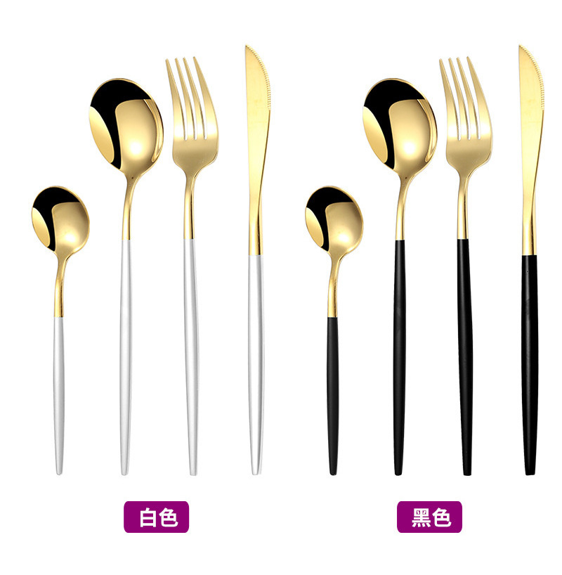 Top Quality Cutipol GOA PVD Coating Stainless Steel 18/0 Green Gold Dinner Tableware Cutlery Flatware 24Pcs Set With Case