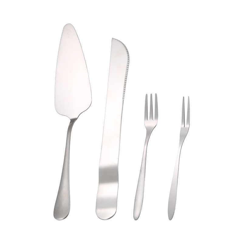 304 Stainless Steel Cake Shovel and Fork Set Stocked Fruit Fork Set for Back to School Occasion 20pcs MOQ