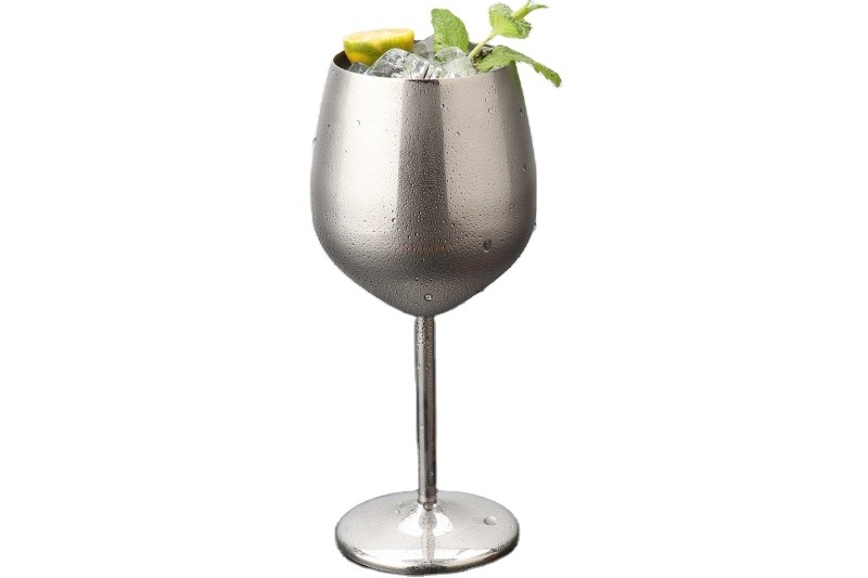 18/10 Stainless Steel wine Glass Stainless Steel Martini Cocktail Glass Wine Goblet